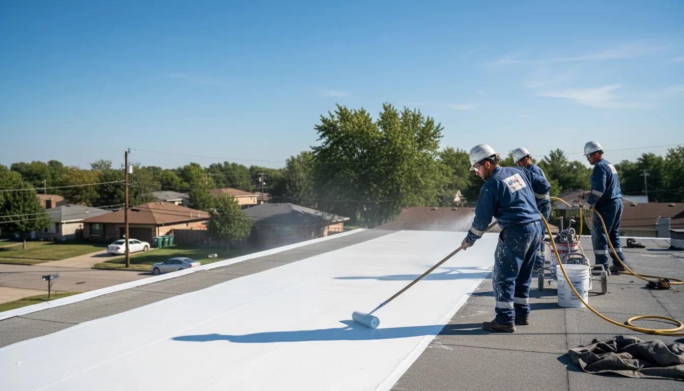 Commercial roof coating in Ira, IA near me